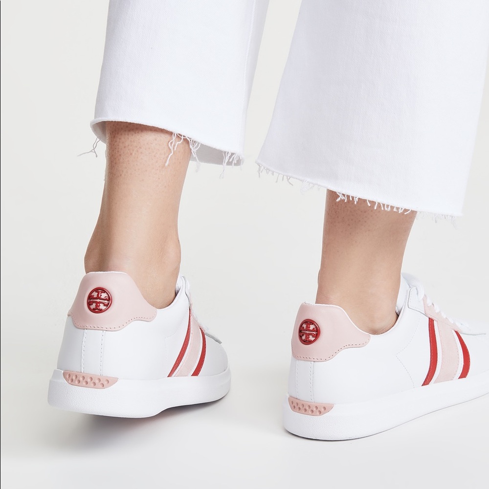 Tory Burch Howell T saddle court sneakers